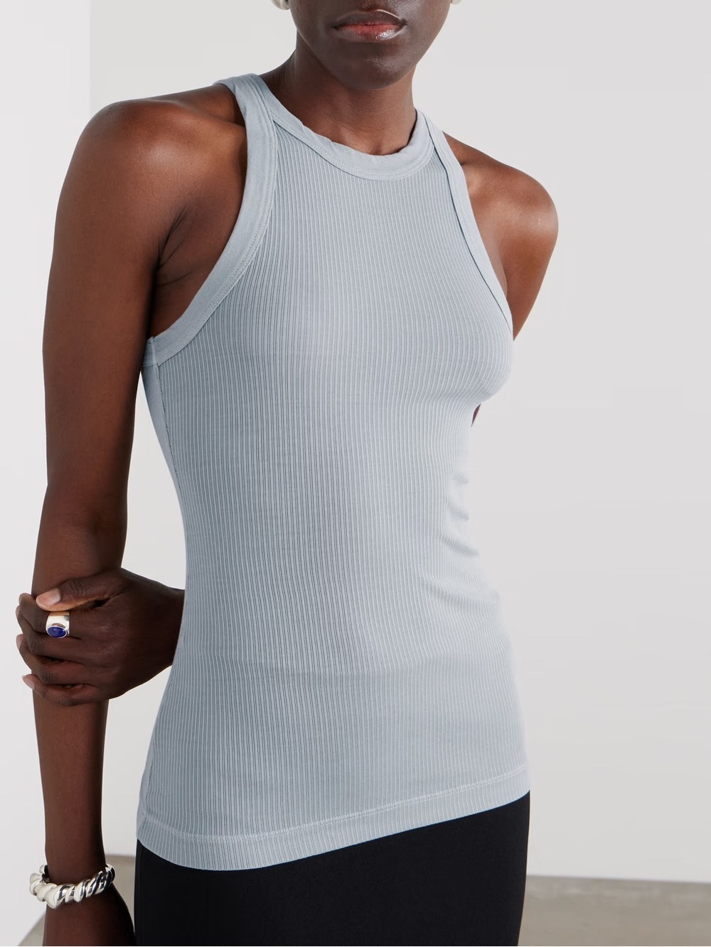 NWOT! James Perse Ribbed Supima Tank Top in Foam, Women’s 0